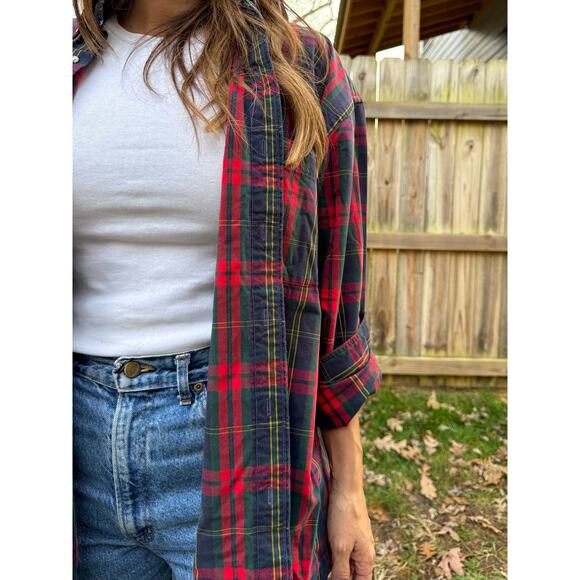Vintage Made-in-USA Tartan Button-Down (Oversized Fit) - Picture 4 of 9